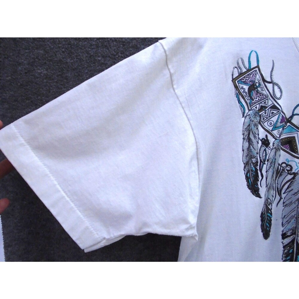 Vtg 90s Screen Stars Best Arizona T Shirt XL Single Stitch Dreamcatcher Native - Picture 6 of 8